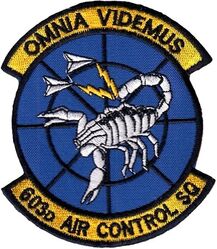 603d Air Control Squadron
Korean made.
