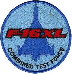 6512th Test Squadron F-16XL Combined Test Force 
The General Dynamics F-16XL is a derivative of the F-16 Fighting Falcon, with a cranked-arrow delta wing. It was originally conceived as a technology demonstrator, but later entered in the United States Air Force's  Enhanced Tactical Fighter (ETF) competition but lost to the F-15E Strike Eagle. Two built.
