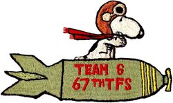 67th Tactical Fighter Squadron Weapons Team 6
Japan made.
Keywords: Snoopy