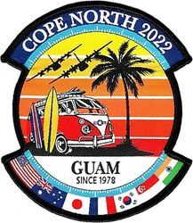 700th Airlift Squadron Exercise COPE NORTH 2022
Participated in exercise Cope North 2022 from Feb. 2-18 at Anderson Air Force Base, Guam. Silkscreened patch.
