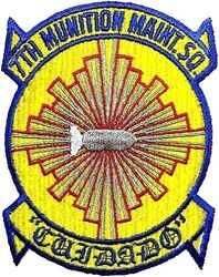 7th Munitions Maintenance Squadron
CUIDADO= Careful
