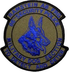 86th Security Police Squadron Military Dog Section
Keywords: subdued
