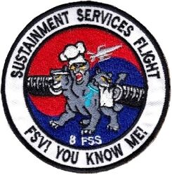 8th Force Support Squadron Sustainment Services Flight
Korean made.
