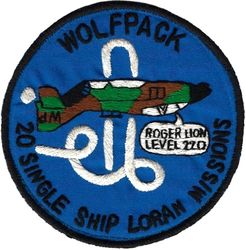 8th Tactical Fighter Wing F-4D 20 LORAN Missions 
LORAN=long range navigation. AN/ARN-92 LORAN-D equipment fitted to Pave Phantom F-4Ds. The primary mission of these Pave Phantom F-4Ds was the seeding of the Ho Chi Minh trail with sensors, which required the precise nighttime navigational capability provided by LORAN. Thai made.
