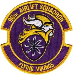 96th Airlift Squadron Morale
Stylized propeller added after unit converted to the C-130J.
