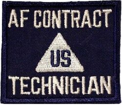 Air Force Contract Technician
Insignia designed for civilian personnel working within the Air Force's special service branches, post WW 2.
