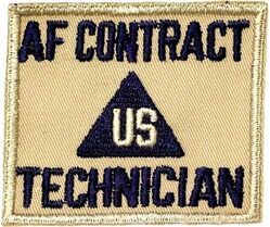Air Force Contract Technician
Insignia designed for civilian personnel working within the Air Force's special service branches, post WW 2.
