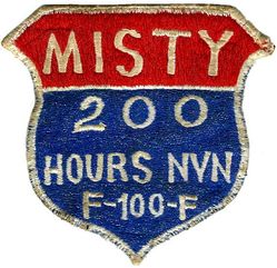 416th Tactical Fighter Squadron Detachment 1 F-100F 200 Hours NVN MISTY 
F-100F FACs were used over the most heavily-defended spots under the code name COMMANDO SABRE. In June 1967 Detachment 1, 416th Tactical Fighter Squadron, began operations. The all-volunteer aircrews of this unit quickly became known by their radio call sign Misty. Japan made.
