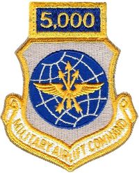 Military Airlift Command 5000 Hours
With separate tab as worn, smaller post 1970 size. 
