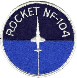 United States Air Force Aerospace Research Pilot School NF-104
Only 3 aircraft modified to NF-104 standard. Retired in 1971. 
