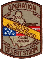 Operation DESERT STORM 1991
Sold at BXs in-country. 
Keywords: desert