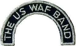 543d Air Force Band Arc
WAF= Women in the Air Force. Active 1951-1961. As worn on dress blue uniform jacket upper left sleeve.
