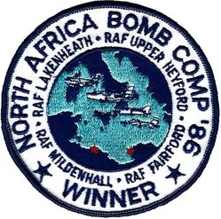 United States Air Forces in Europe Operation ELDORADO CANYON
Raid on Libya. This is the original commemorative patch, old US made. Lots of computer remakes made later for airshows.

