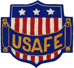 United States Air Forces in Europe
Most likely used on sports uniforms in the 1950s. German made.
