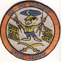 552d Airborne Warning and Control Wing Detachment 1
ELF= European Liaison Force. Deployed crews/aircraft from the 552 AWAC Wg provided round-the-clock airborne radar coverage, and enhanced Saudi air defences during the Iran/Iraq war, 1980-1989. 
