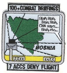 7th Airborne Command and Control Squadron (Deployed) Operation DENY FLIGHT
