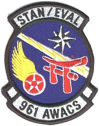 961st Airborne Warning and Control Squadron Standardization/Evaluation

